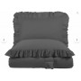 ETEHOMETEX %100 Doğal Pamuk Çift Kişilik Fırfırlı Nevresim Seti 200x220 cm ANTRASİT 8696474232031